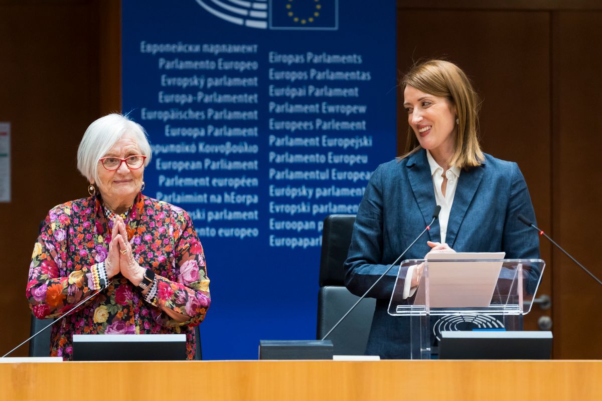 Tatiana Bucci and Roberta Metsola